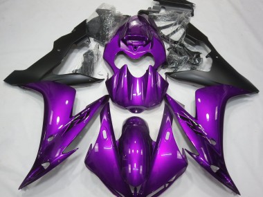 Violet Brillant & Noir 04-06 Yamaha R1 Carénage