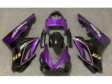 Violet Brillant & Noir 09-12 Triumph Daytona 675 Carénage