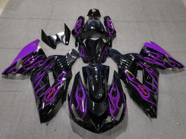 Violet Flamme 06-11 Kawasaki ZX14R Carénage Violet Flamme 06-11 Kawasaki ZX14R Carénage