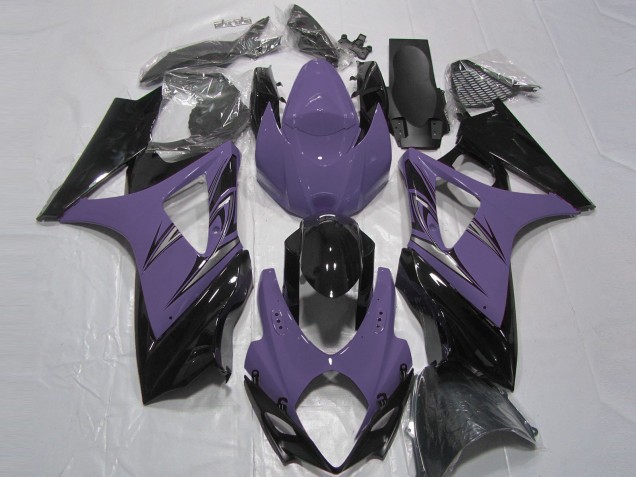 Violet Foncé & Noir 07-08 Suzuki GSXR 1000 Carénage Violet Foncé & Noir 07-08 Suzuki GSXR 1000 Carénage