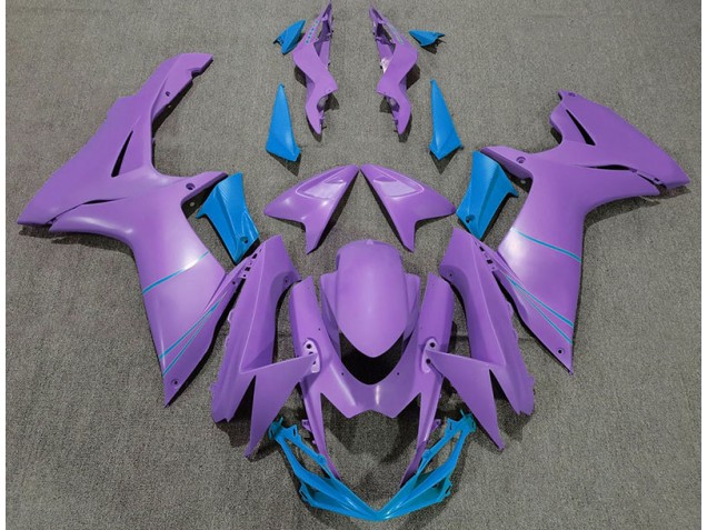 Violet Mat & Bleu 11-24 Suzuki GSXR 600-750 Carénage Violet Mat & Bleu 11-24 Suzuki GSXR 600-750 Carénage