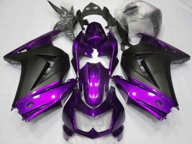 Violet & Noir Mat 08-12 Kawasaki Ninja 250 Carénage