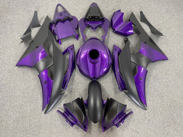 Violet & Noir Mat 08-16 Yamaha R6 Carénage Violet & Noir Mat 08-16 Yamaha R6 Carénage