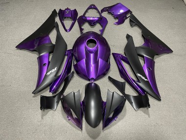 Violet & Noir Mat & Logos 08-16 Yamaha R6 Carénage