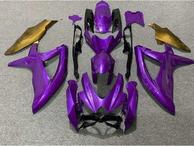 Violet & Or 08-10 Suzuki GSXR 600-750 Carénage Violet & Or 08-10 Suzuki GSXR 600-750 Carénage