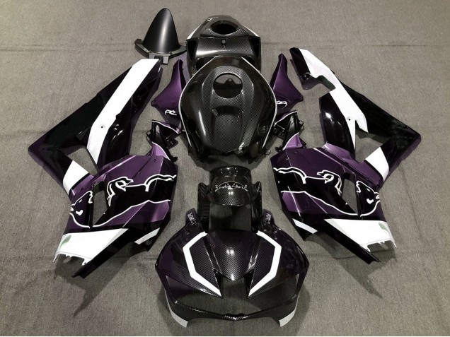 Violet Personnalisé Fibre De Carbone Taureau 13-23 Honda CBR600RR Carénage Violet Personnalisé Fibre De Carbone Taureau 13-23 Honda CBR600RR Carénage