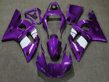 Violet Profond & Blanc 98-02 Yamaha R6 Carénage
