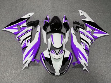 Zag Violet Blanc & Noir 09-12 Kawasaki ZX6R Carénage