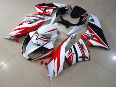 Zagg Rouge Blanc 09-12 Kawasaki ZX6R Carénage