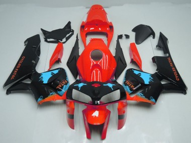Éclaboussures Bleu Clair Sur Rouge 05-06 Honda CBR600RR Carénage