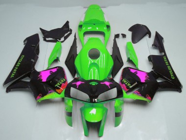 Éclaboussures Roses Sur Vert 05-06 Honda CBR600RR Carénage