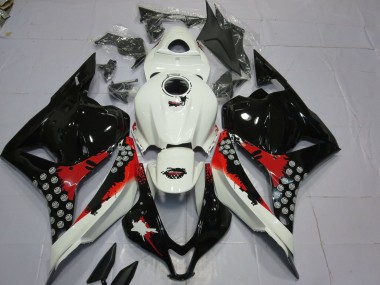 Éclaboussures Rouges & Noires 09-12 Honda CBR600RR Carénage