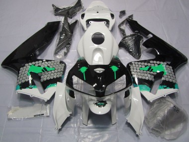 Éclaboussures Turquoise Sur Noir Brillant 05-06 Honda CBR600RR Carénage