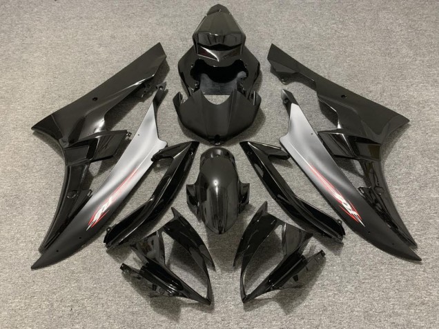 Épingle Rouge Noir Mat 06-07 Yamaha R6 Carénage Épingle Rouge Noir Mat 06-07 Yamaha R6 Carénage