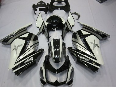 Étoile Argentée Blanche 08-12 Kawasaki Ninja 250 Carénage