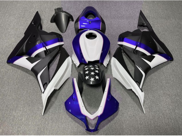 Étoile Noir Mat & Bleu Foncé 09-12 Honda CBR600RR Carénage Étoile Noir Mat & Bleu Foncé 09-12 Honda CBR600RR Carénage