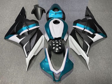 Étoile Noire Mate & Bleu Clair 09-12 Honda CBR600RR Carénage