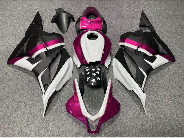 Étoile Noire Mate & Rose 09-12 Honda CBR600RR Carénage Étoile Noire Mate & Rose 09-12 Honda CBR600RR Carénage