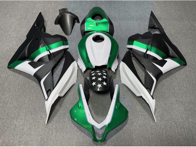 Étoile Noire Mate & Verte 09-12 Honda CBR600RR Carénage Étoile Noire Mate & Verte 09-12 Honda CBR600RR Carénage