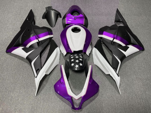 Étoile Noire Mate & Violette 09-12 Honda CBR600RR Carénage Étoile Noire Mate & Violette 09-12 Honda CBR600RR Carénage